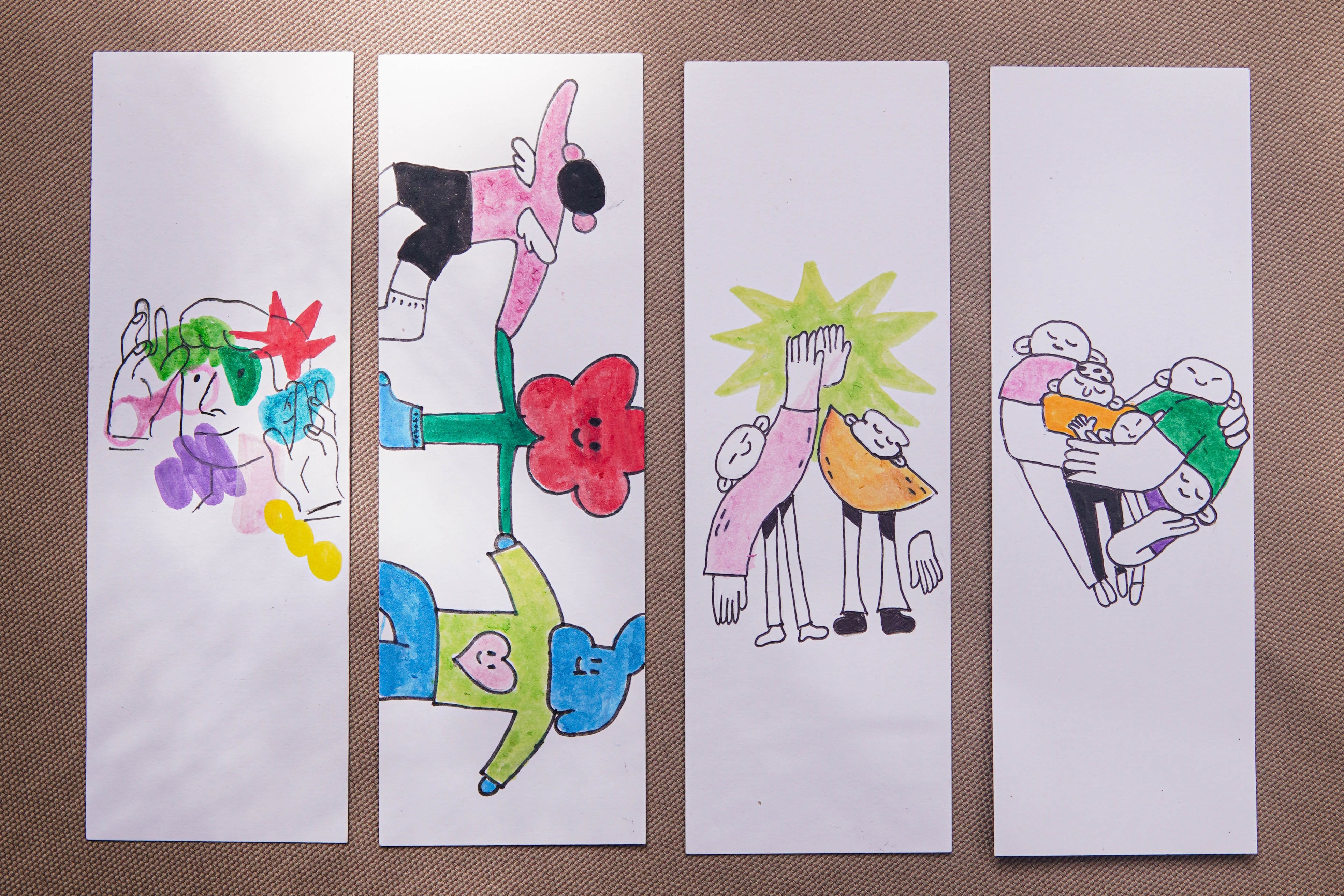 Bookmark illustration set